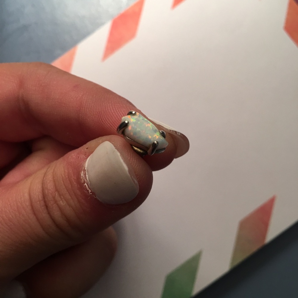 ISO Opal & Silver Matching Earring